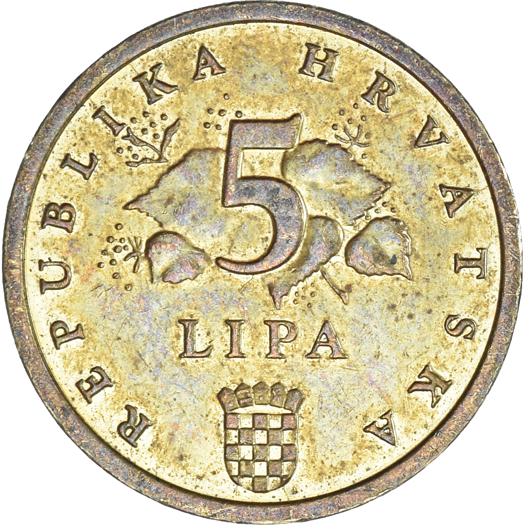Moneda, Croacia, 5 Lipa, 2010