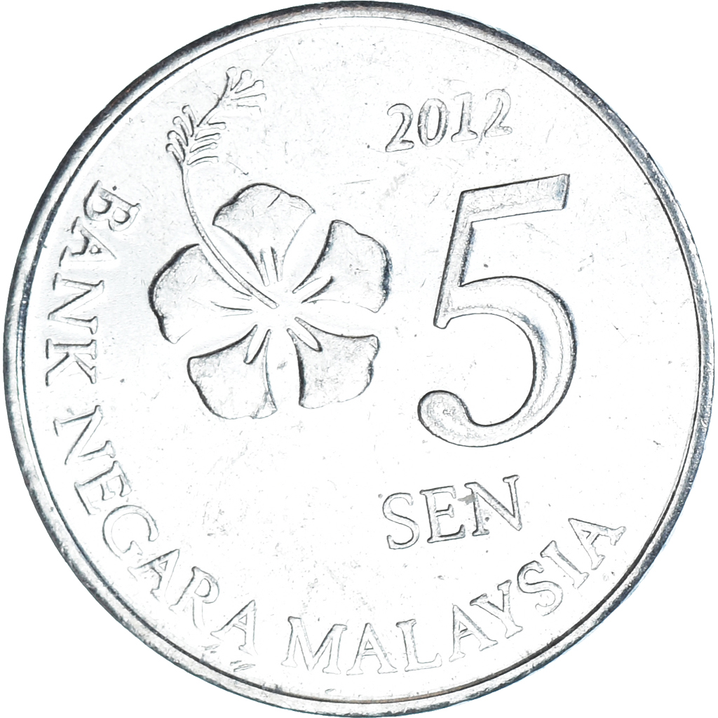 Moneda, Malasia, 5 Sen, 2012