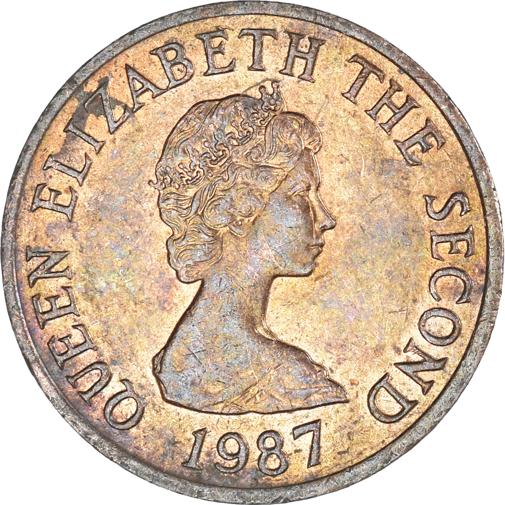 Coin, Jersey, Penny, 1987