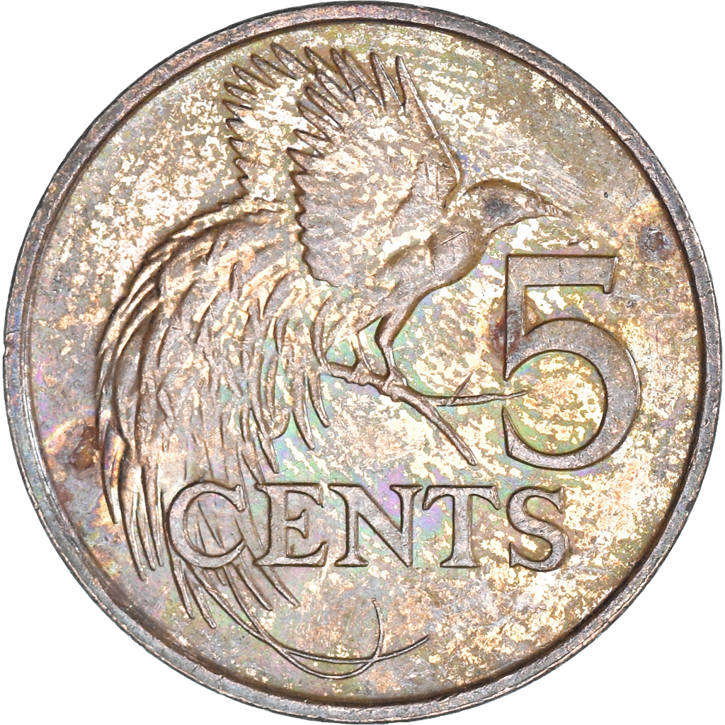 Moneda, TRINIDAD & TOBAGO, 5 Cents, 2007