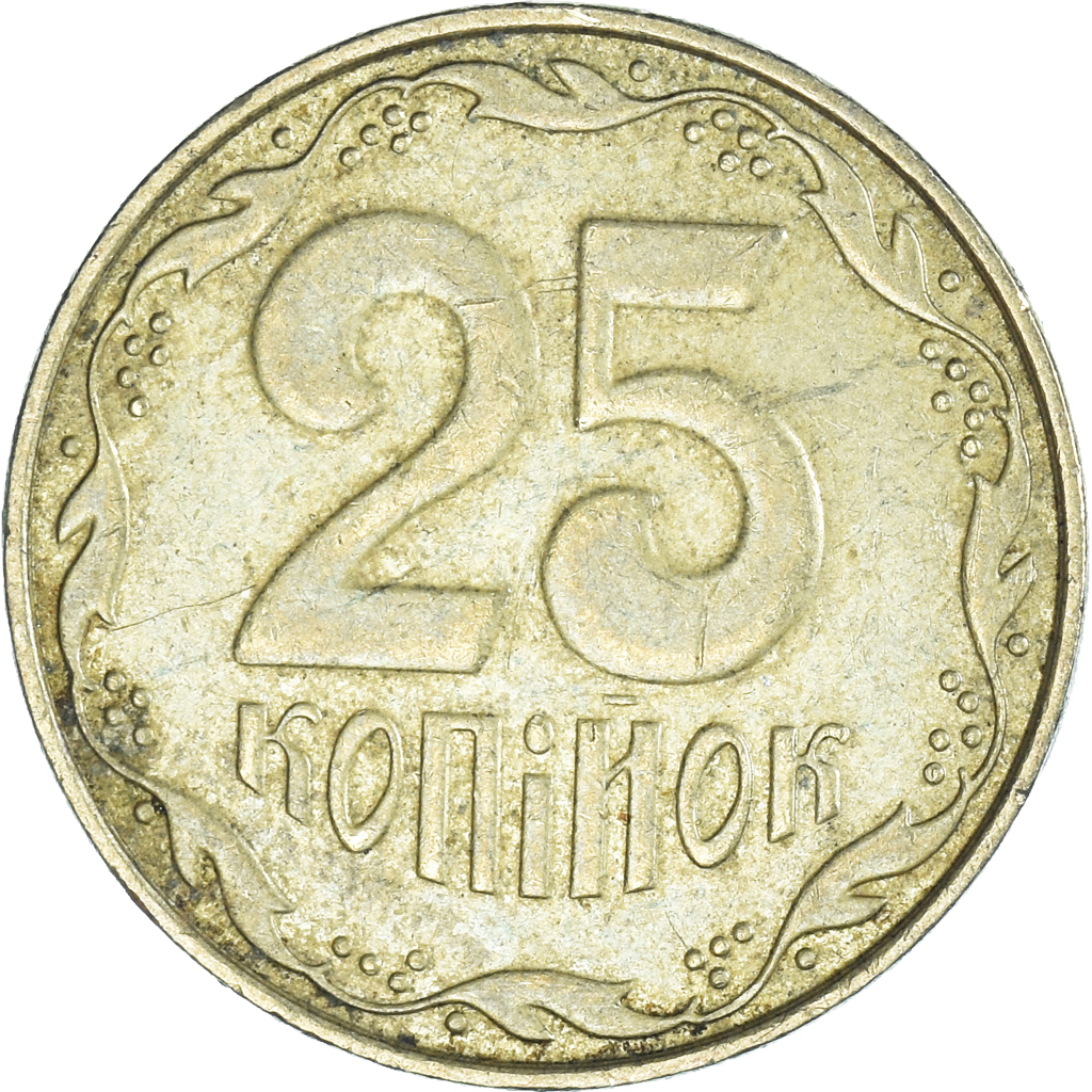 Moneda, Ucrania, 25 Kopiyok, 2009