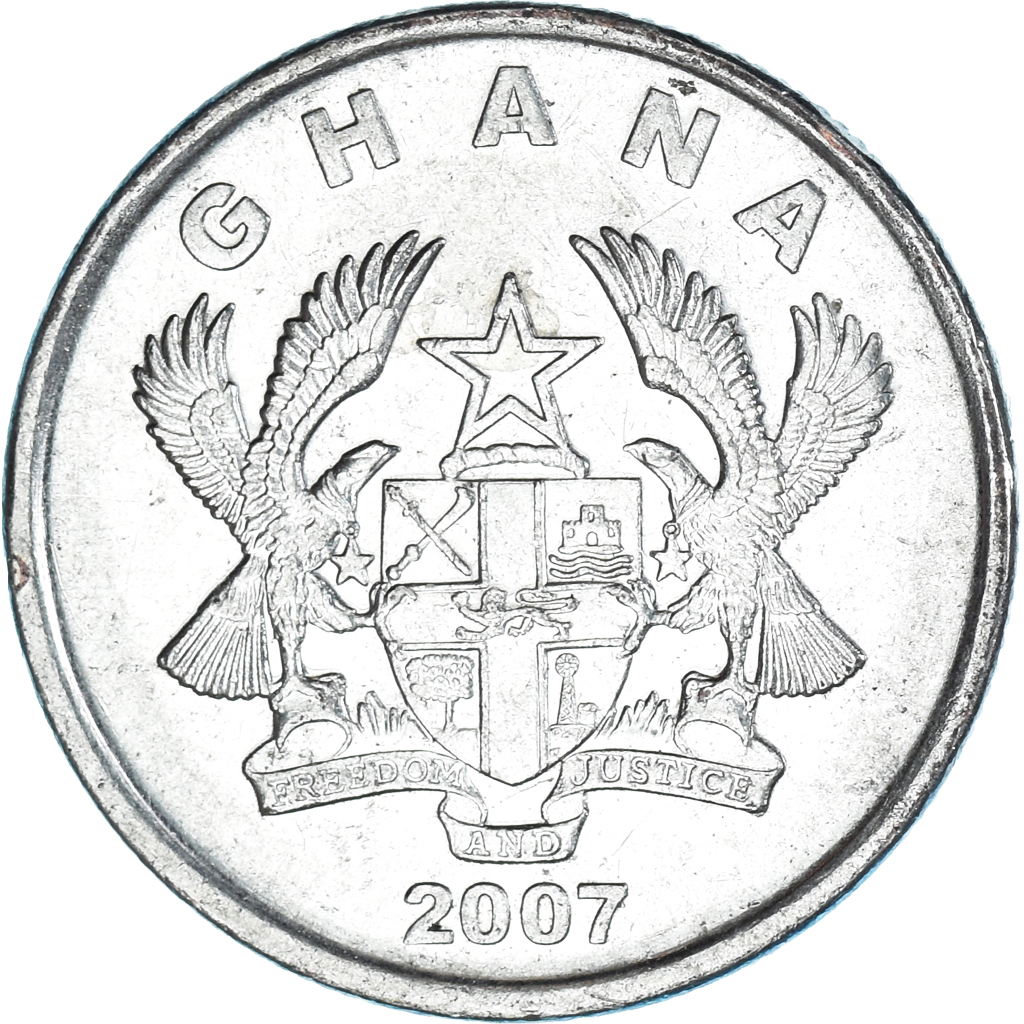 Coin, Ghana, 10 Pesewas, 2007 African Coins