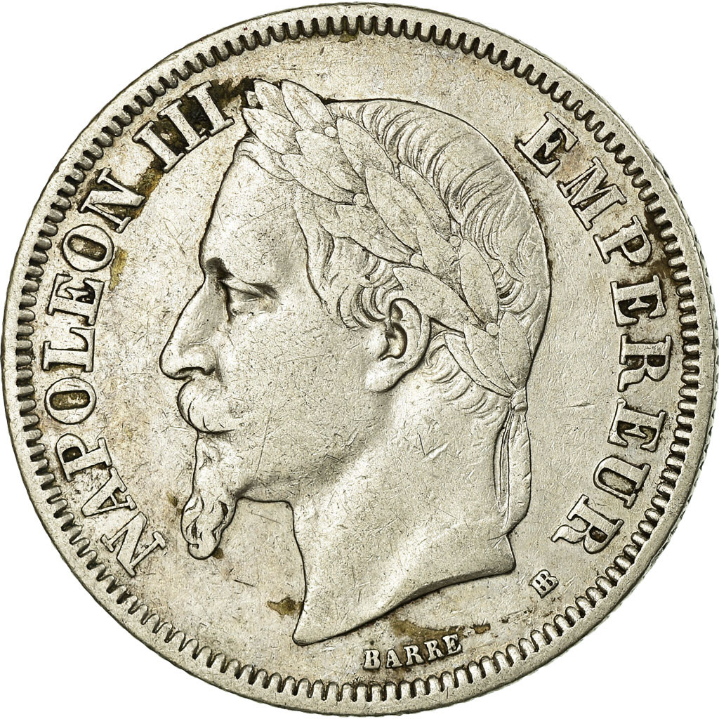 Coin, France, Napoleon III, Napoléon III, 2 Francs, 1866, Strasbourg