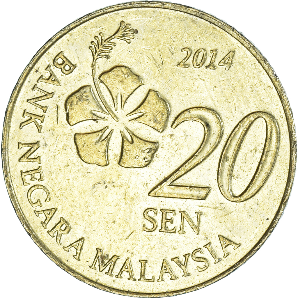 Moneda, Malasia, 20 Sen, 2014