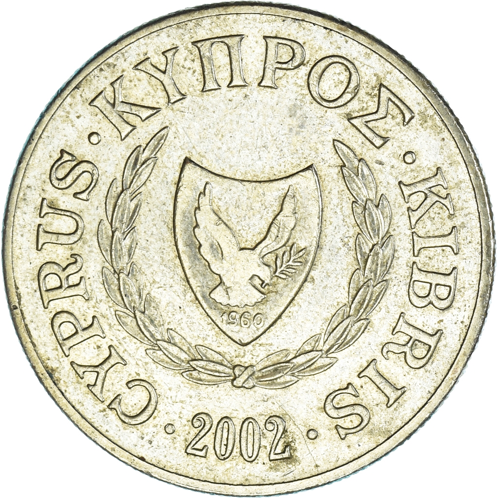 Moneda, Chipre, 10 Cents, 2002