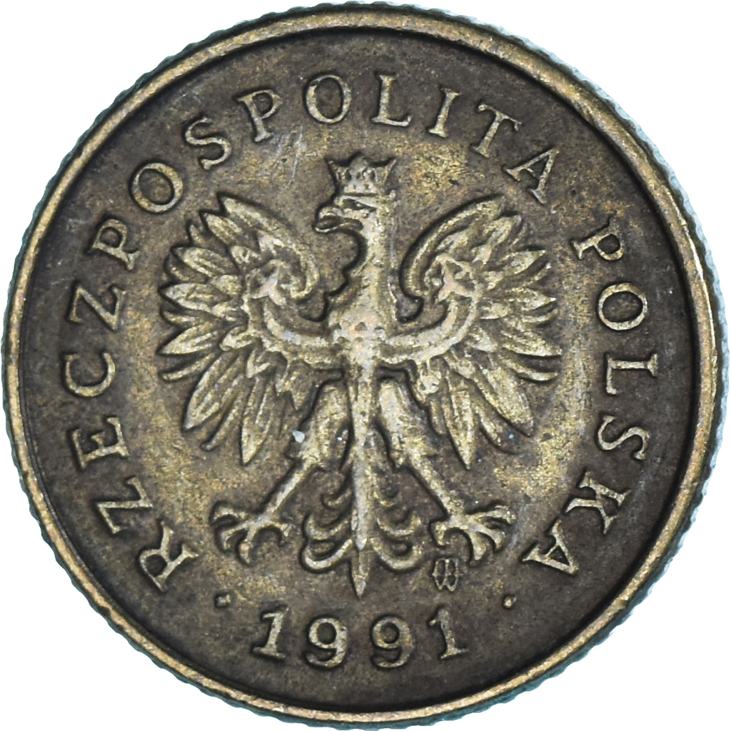Moneda, Polonia, Grosz, 1991
