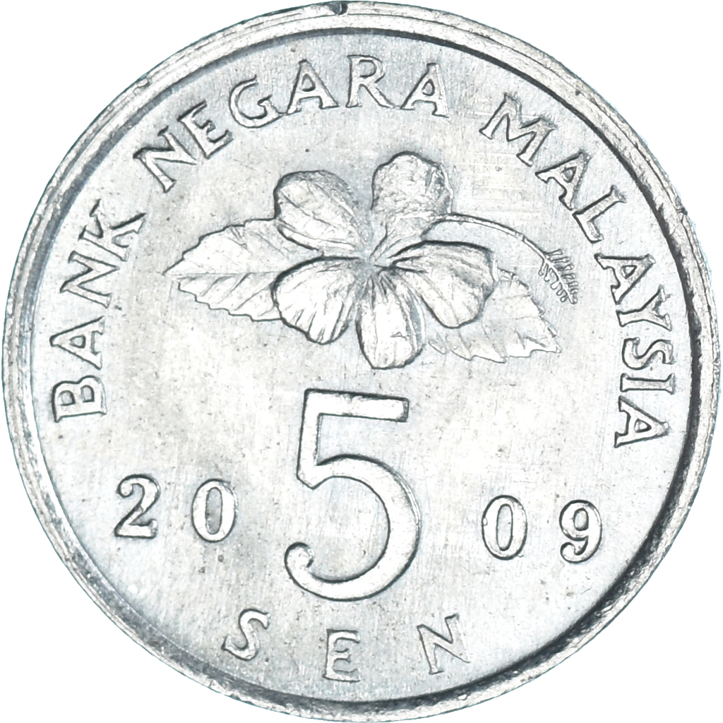 Moneda, Malasia, 5 Sen, 2009