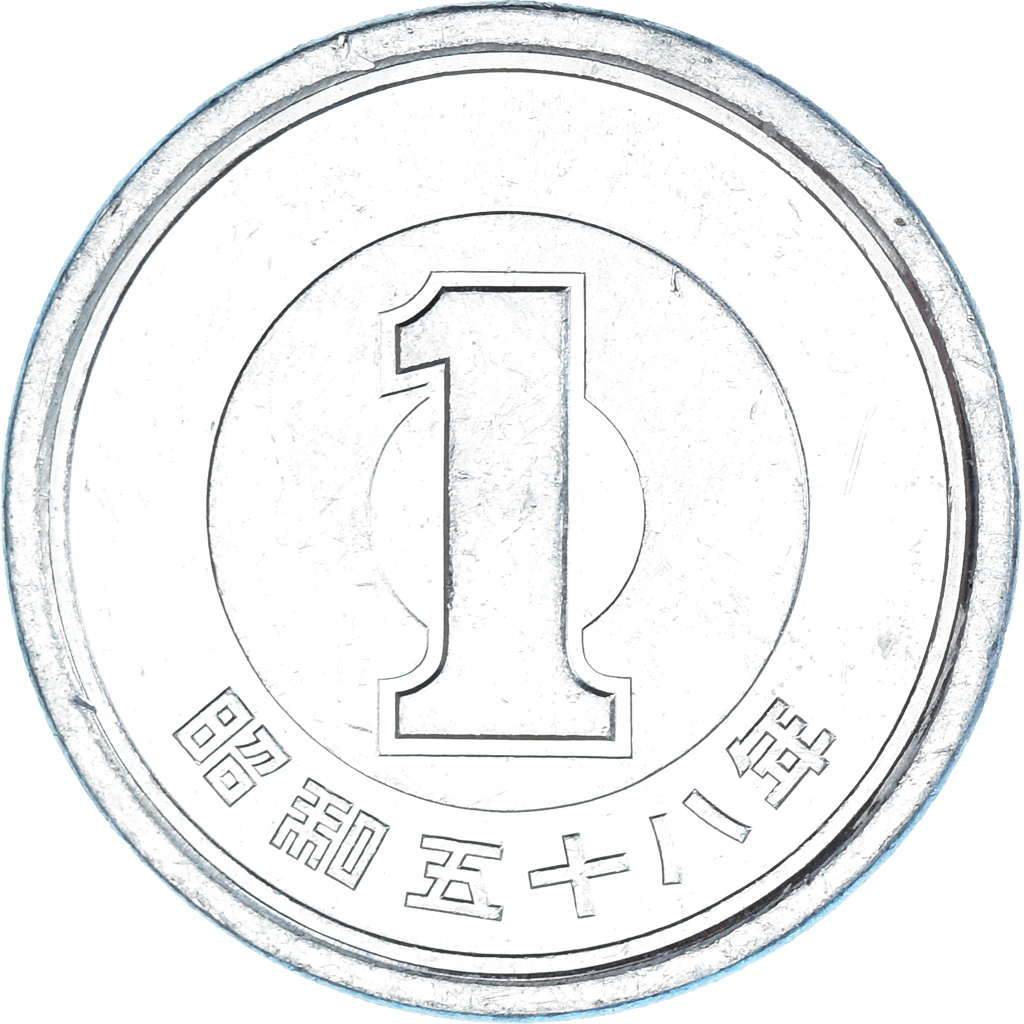 Coin, Japan, Yen, 1983