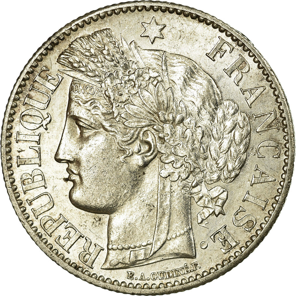 Coin, France, Cérès, 2 Francs, 1881, Paris, , Silver, Gadoury:530a
