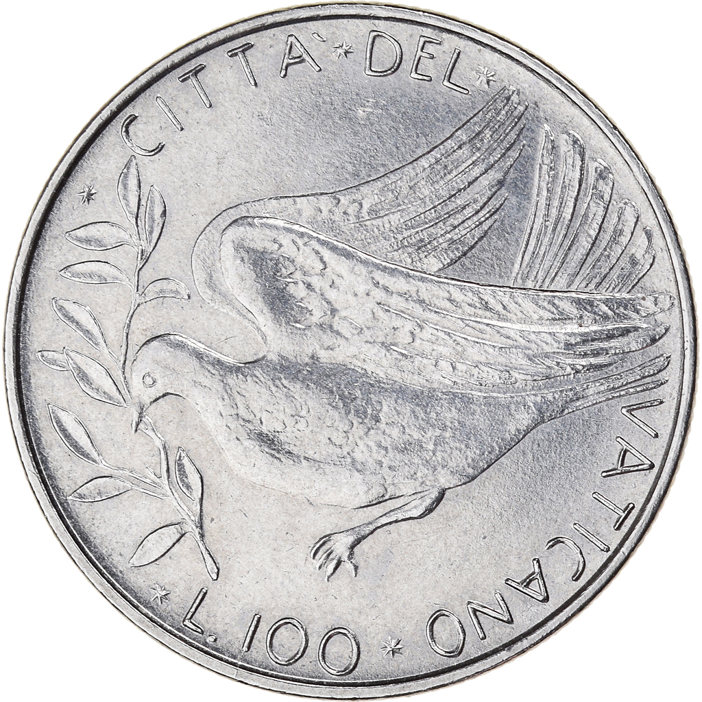 Coin, VATICAN CITY, Paul VI, 100 Lire, 1973, , Stainless Steel, KM:122