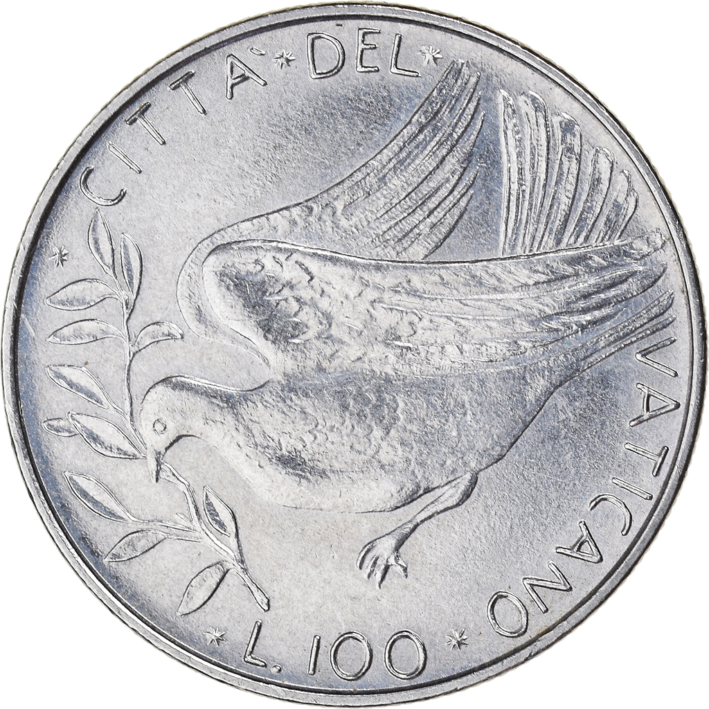 Coin, VATICAN CITY, Paul VI, 100 Lire, 1973, , Stainless Steel, KM:122