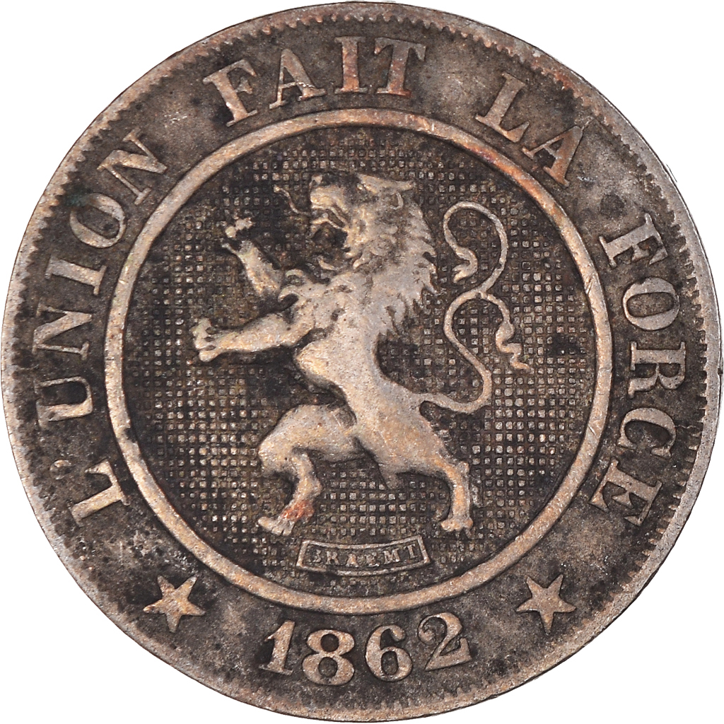 Coin, Belgium, Leopold I, 10 Centimes, 1862, , Copper-nickel, KM:22