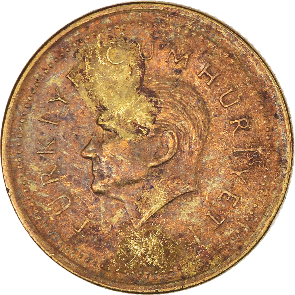 Coin, Turkey, 5000 Lira, 1996, , Brass, KM:1029.1