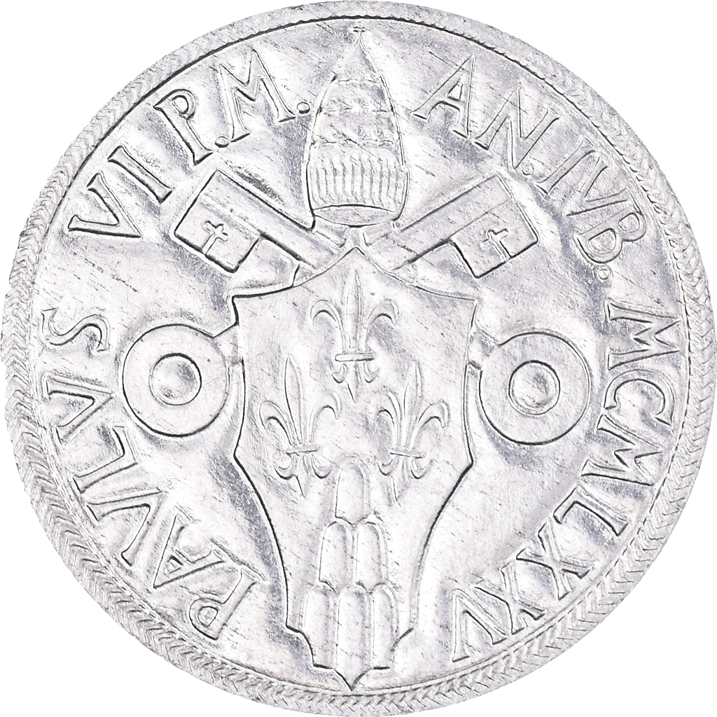 Coin, VATICAN CITY, Paul VI, 5 Lire, 1975, , Aluminum, KM:126