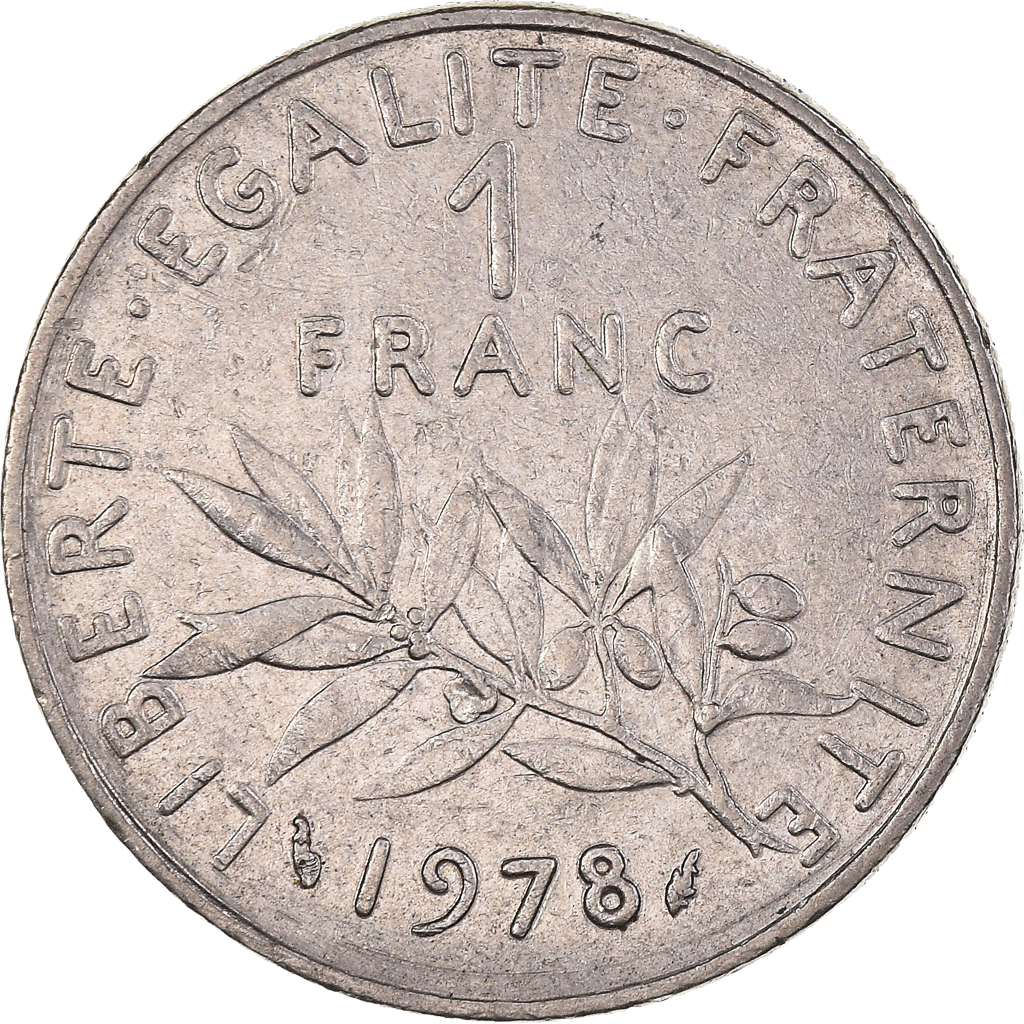 Coin, France, Semeuse, Franc, 1978, Paris, , Nickel, KM:925.1