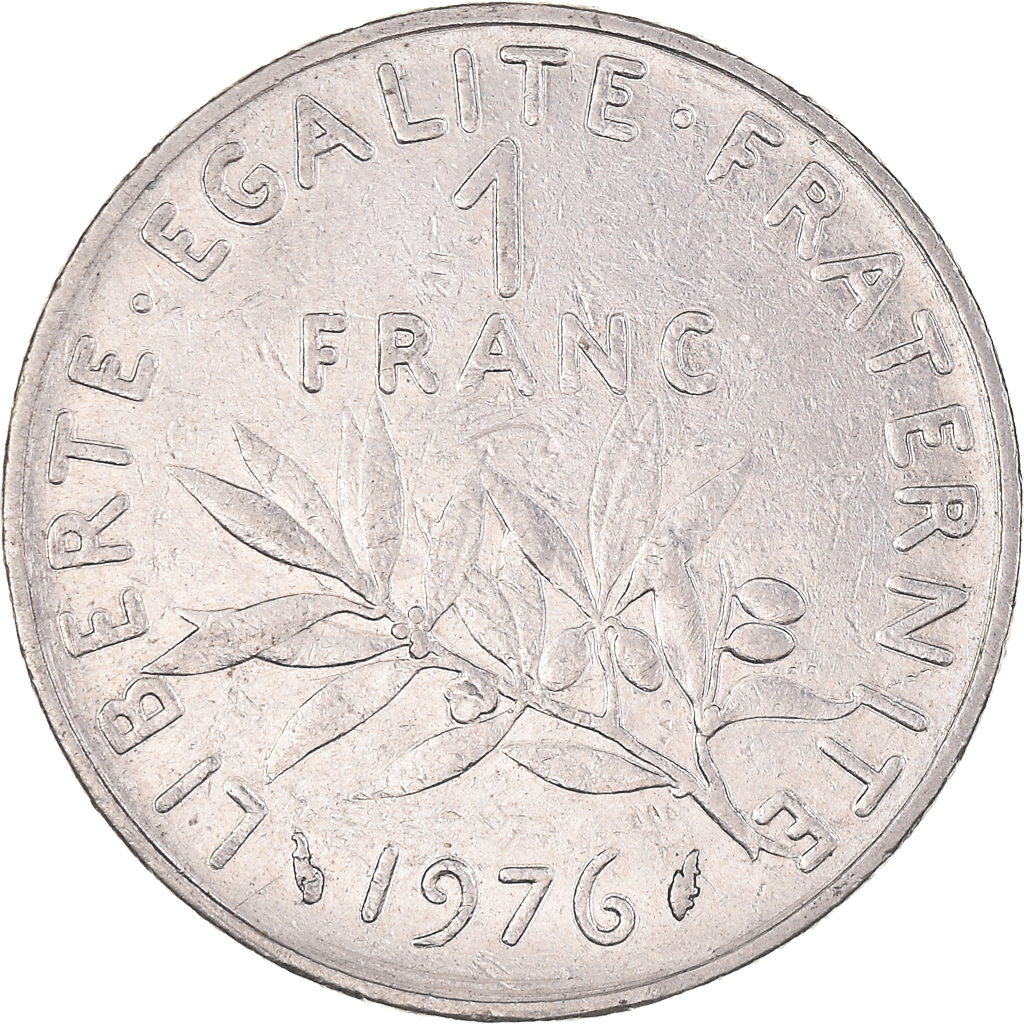 Coin, France, Semeuse, Franc, 1976, Paris, , Nickel, KM:925.1