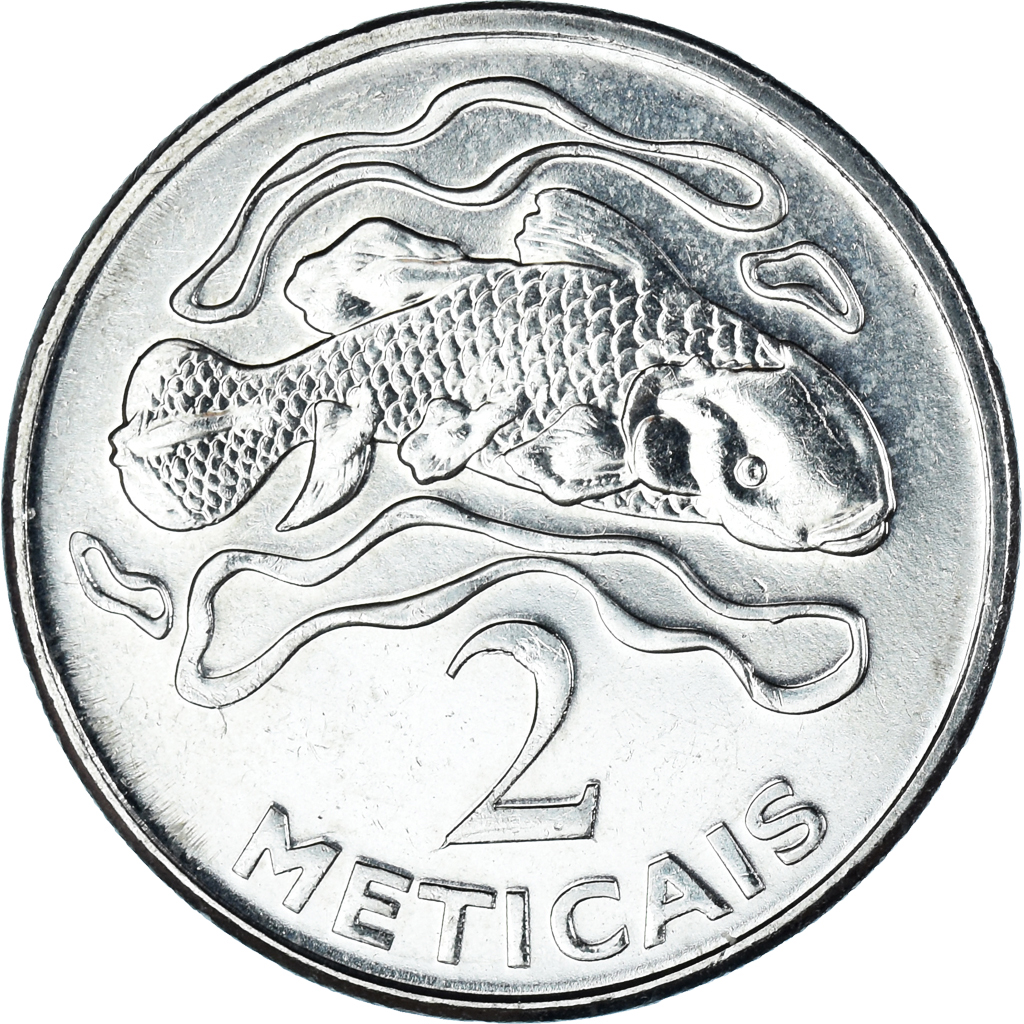 Moneta, Mozambik, 2 Meticais, 2006, MS(65-70), Nickel platerowany stalą, KM:138