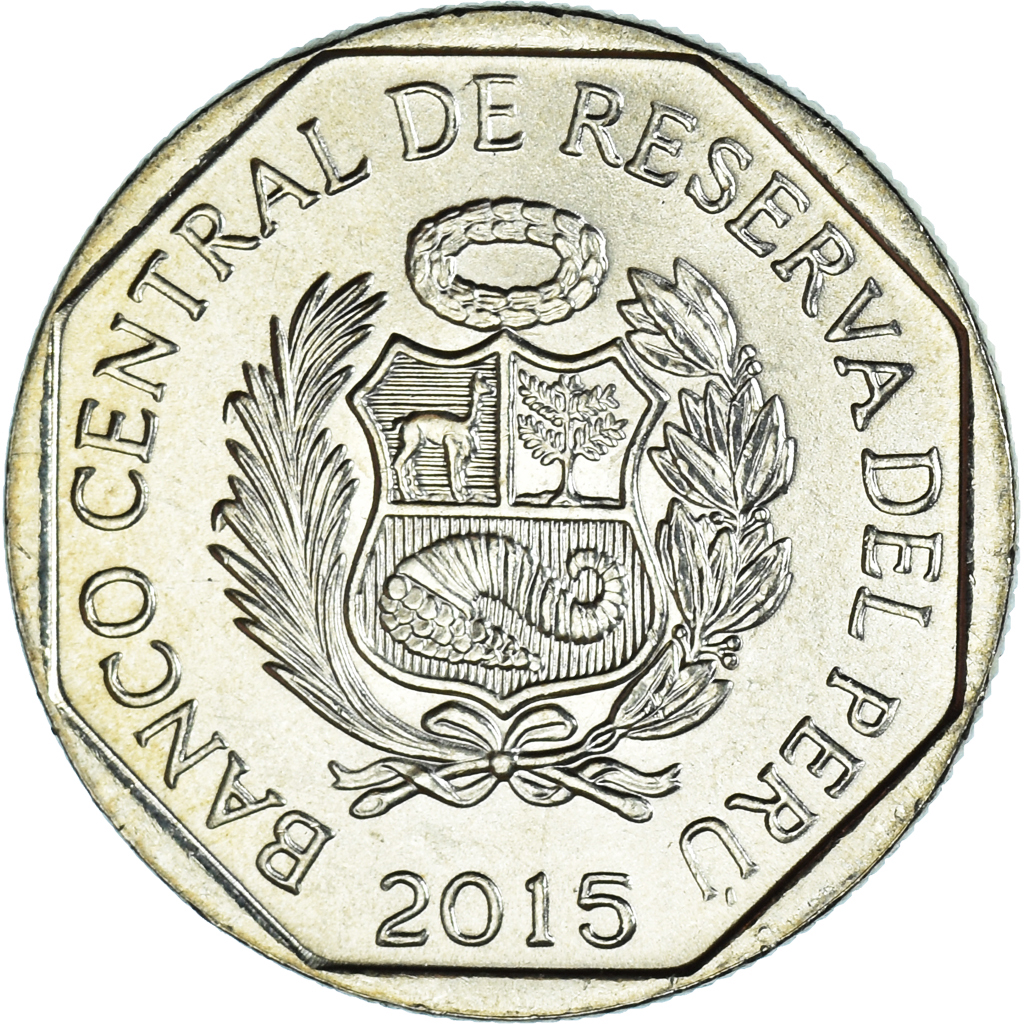 Coin, Peru, 50 Centimos, 2015, , Cupronickel, KM:307.4