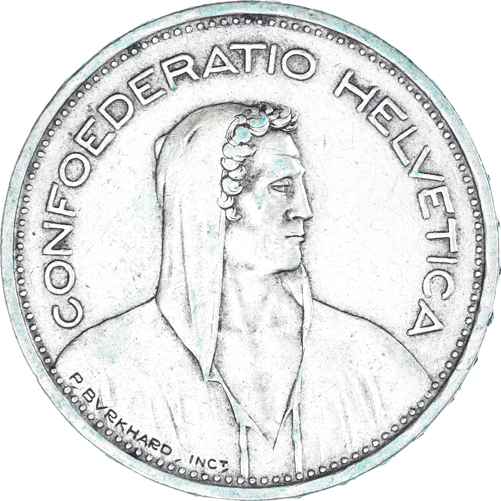 Coin, Switzerland, 5 Francs, 1931, Bern, , Silver, KM:40