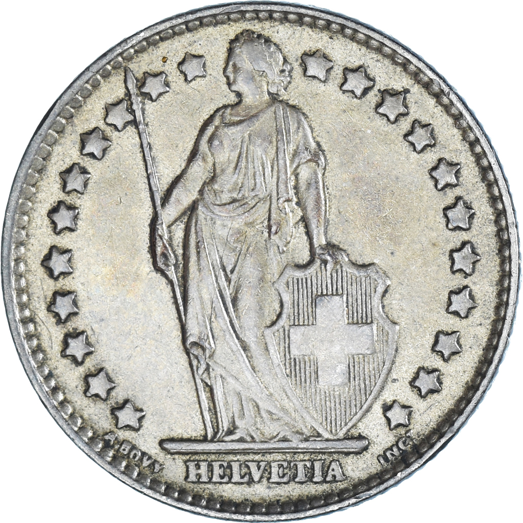 Coin, Switzerland, Franc, 1961, Bern, , Silver, KM:24
