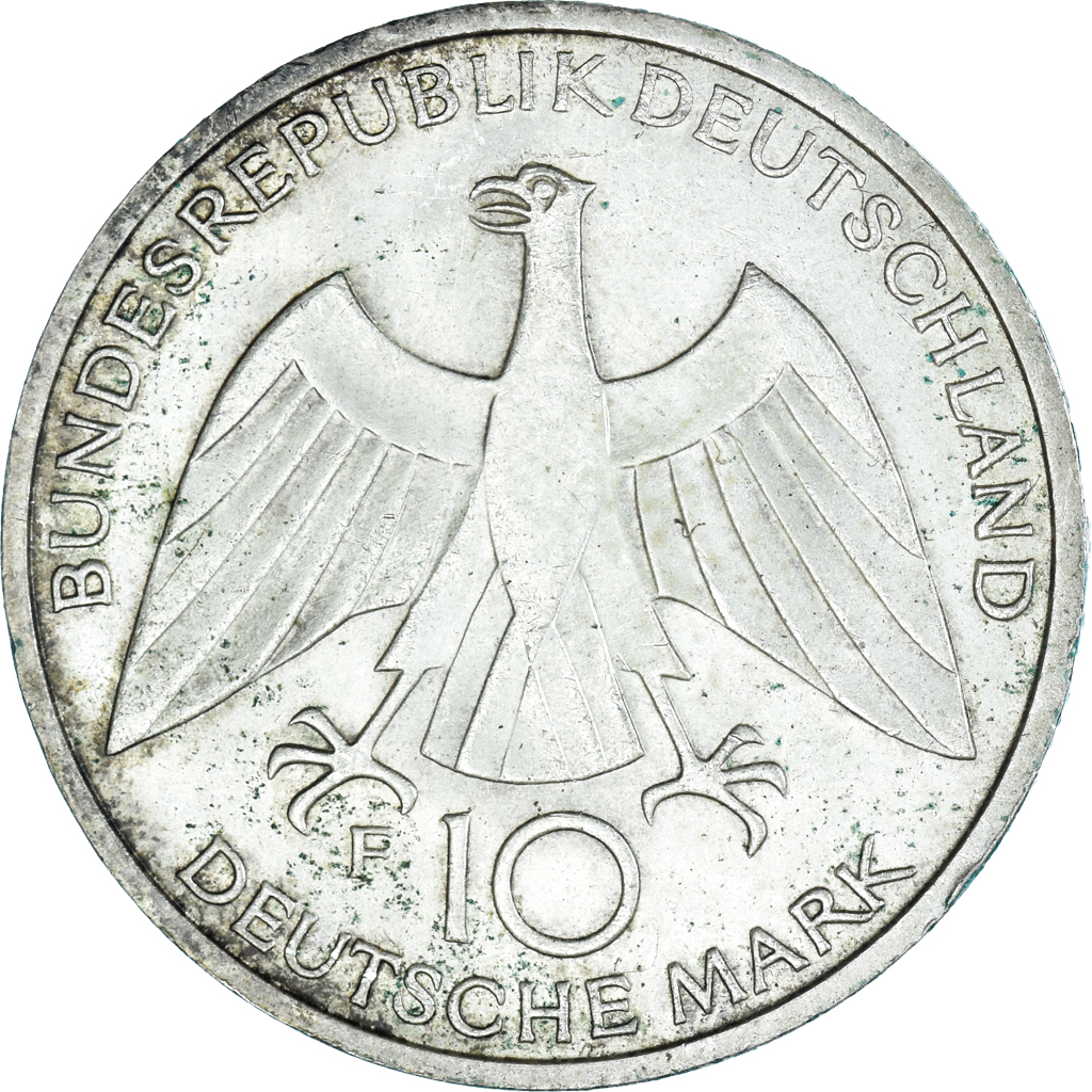 Coin, GERMANY - FEDERAL REPUBLIC, 10 Mark, 1972, Stuttgart, , Silver