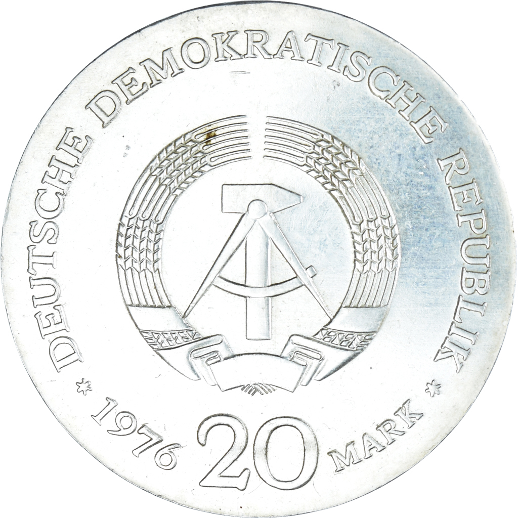 Coin, GERMAN-DEMOCRATIC REPUBLIC, 20 Mark, 1976, , Silver, KM:63