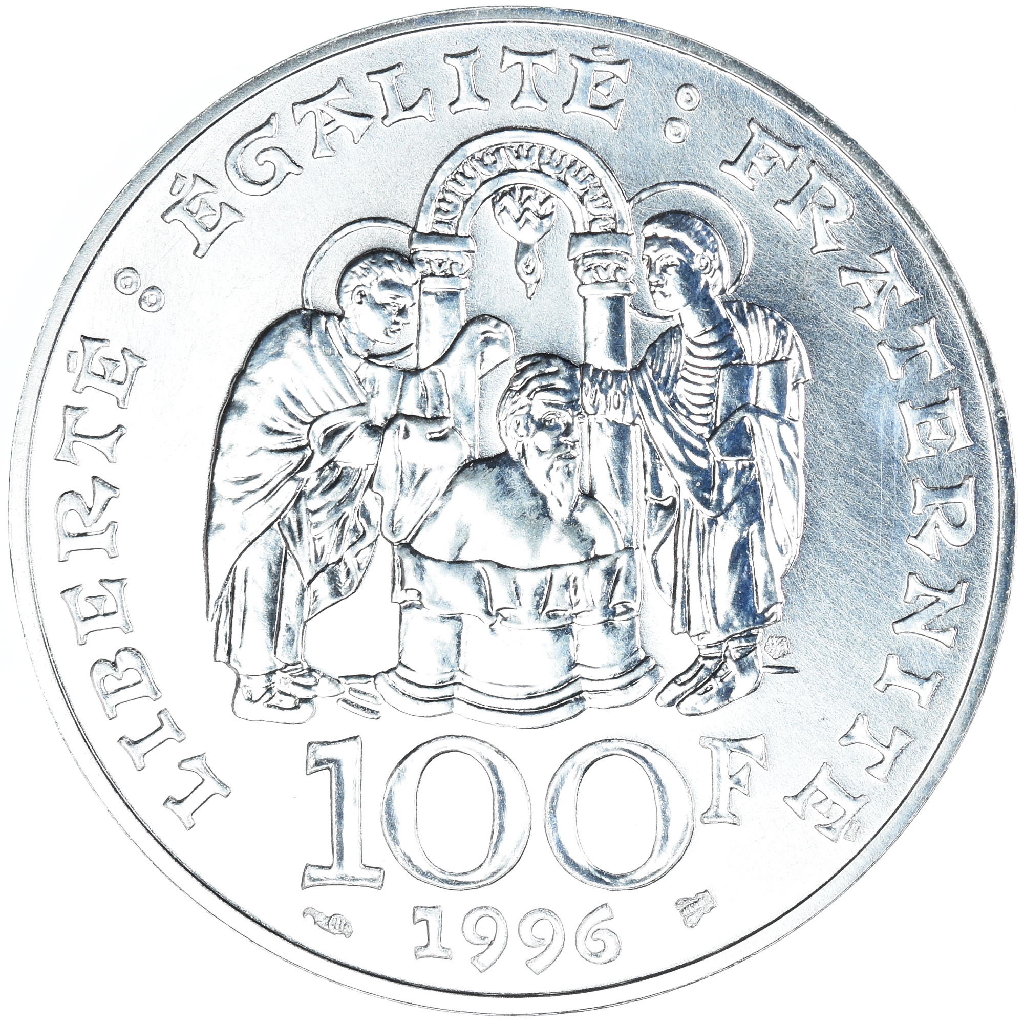 Coin, France, Clovis, 100 Francs, 1996, FDC, , Silver, KM:1180
