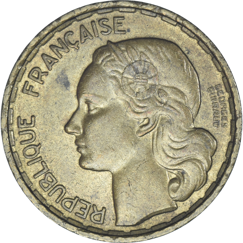 Coin, France, Guiraud, 20 Francs, 1950, Paris, , Aluminum-Bronze