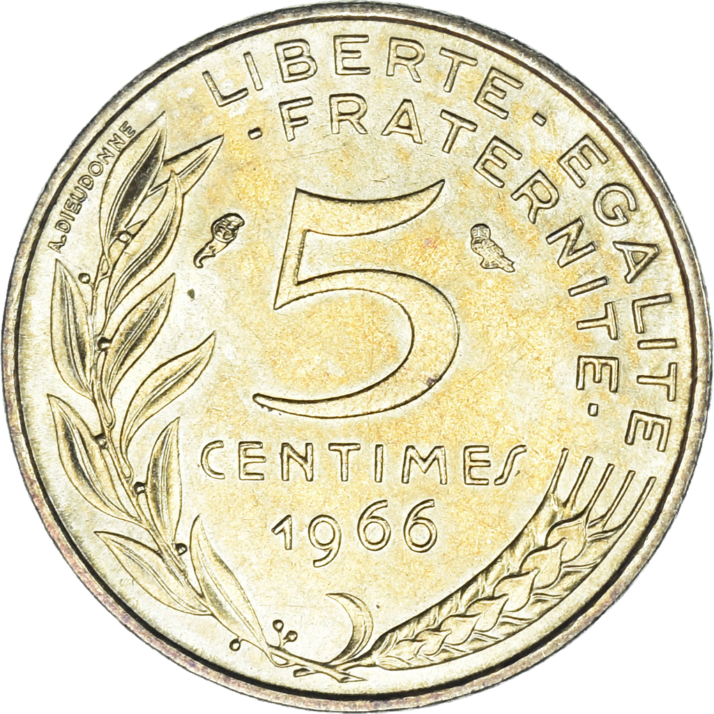 Coin, France, Marianne, 5 Centimes, 1966, Paris, , Aluminum-Bronze