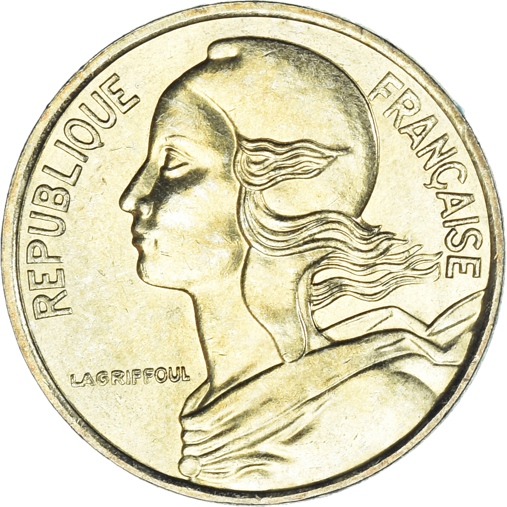 Moneda, Francia, Marianne, 5 Centimes, 1987, Paris, SC, Aluminio - bronce
