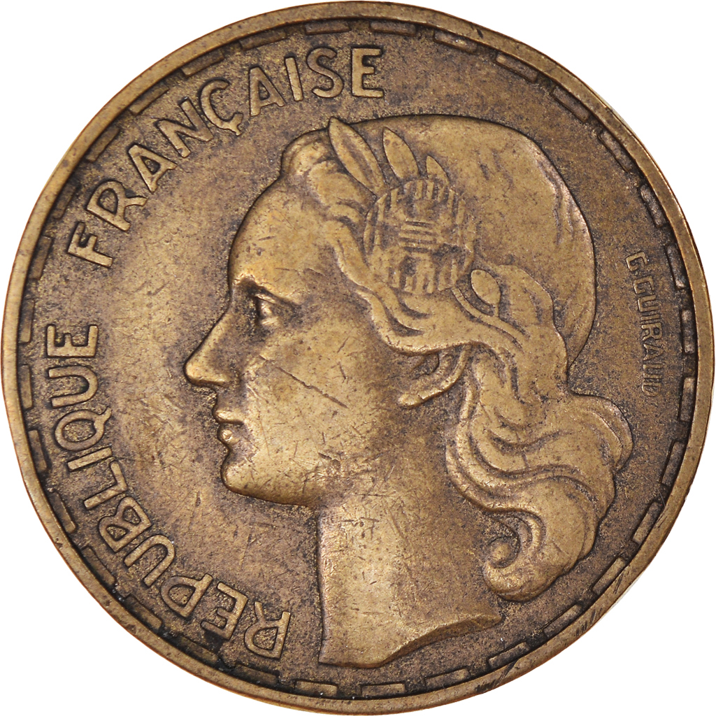 Coin, France, Guiraud, 50 Francs, 1952, Paris, , Aluminum-Bronze