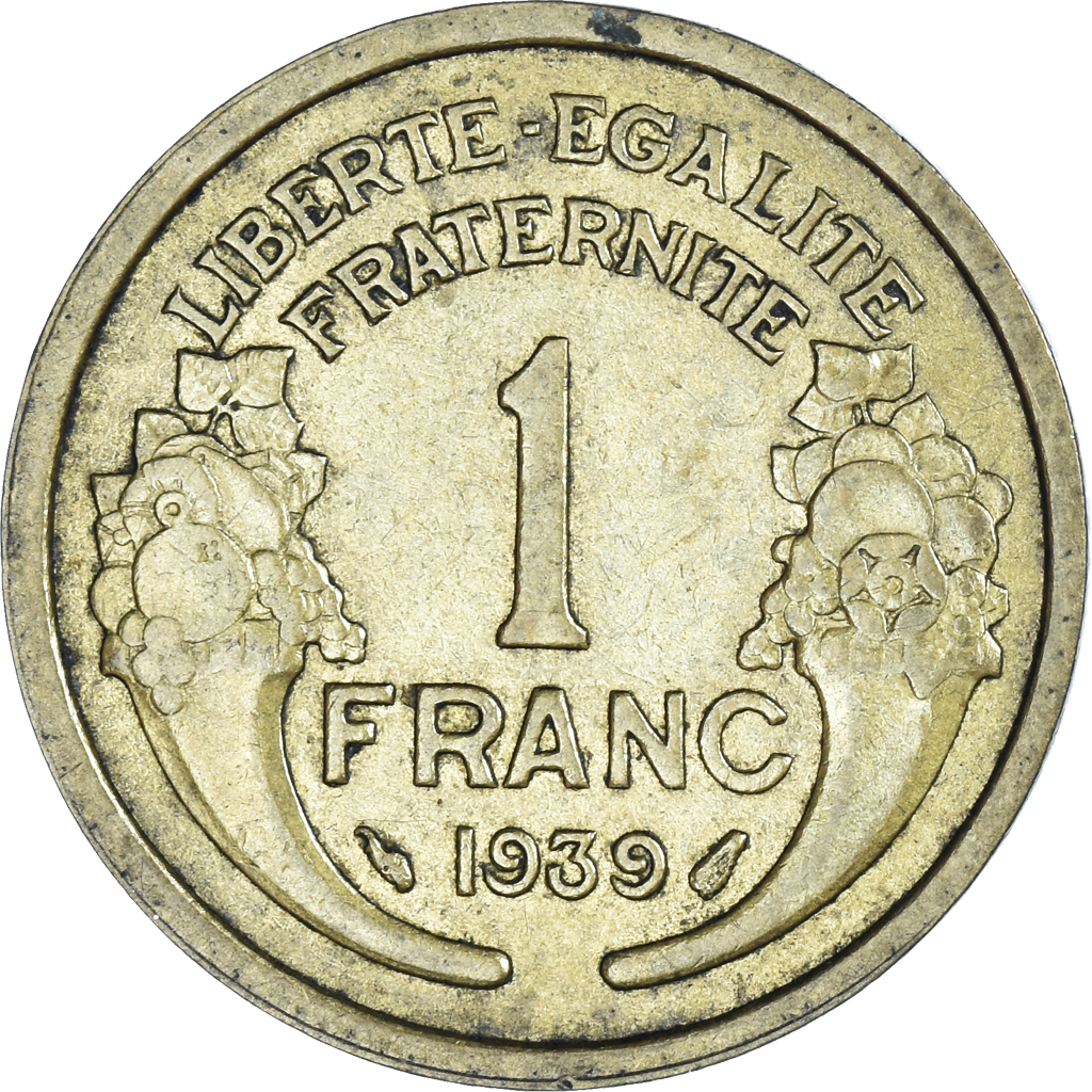 Coin, France, Morlon, Franc, 1939, Paris, , Aluminum-Bronze, KM:885