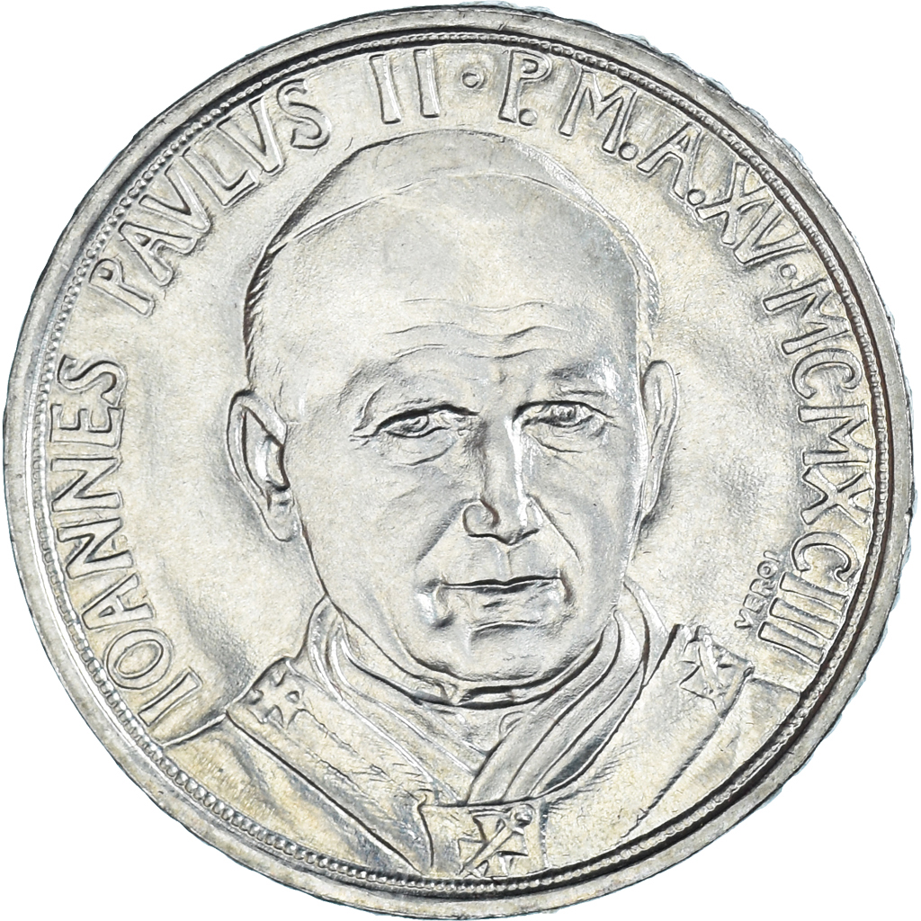 Coin, VATICAN CITY, John Paul II, 100 Lire, 1993, Roma, FDC, 