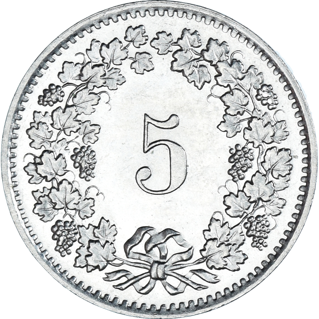 Coin, Switzerland, 5 Rappen, 1979, Bern, , Copper-nickel, KM:26