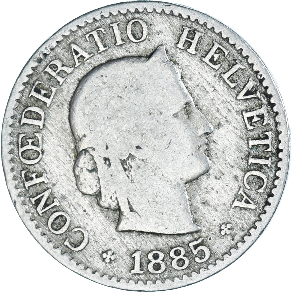 Coin, Switzerland, 5 Rappen, 1885, Bern, , Copper-nickel, KM:26