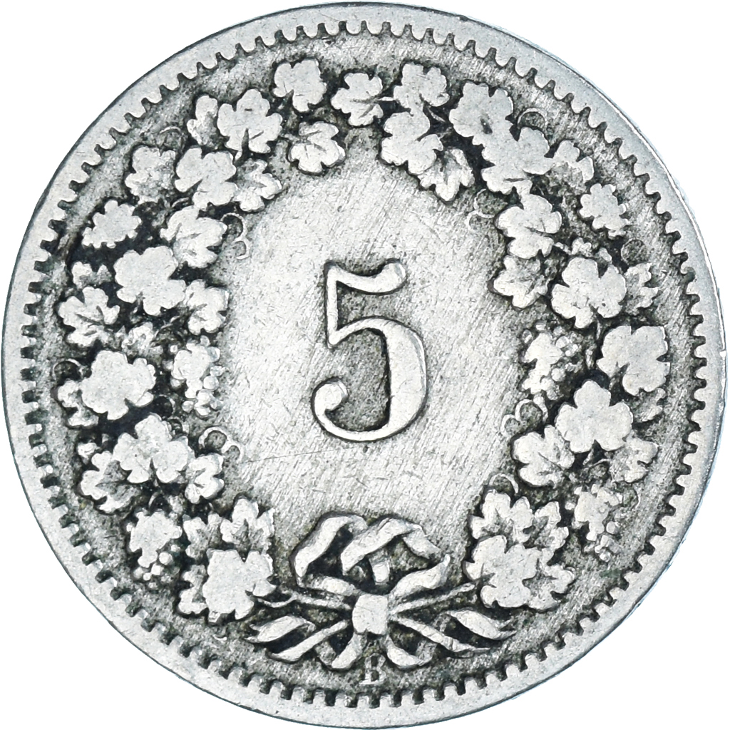 Coin, Switzerland, 5 Rappen, 1885, Bern, , Copper-nickel, KM:26
