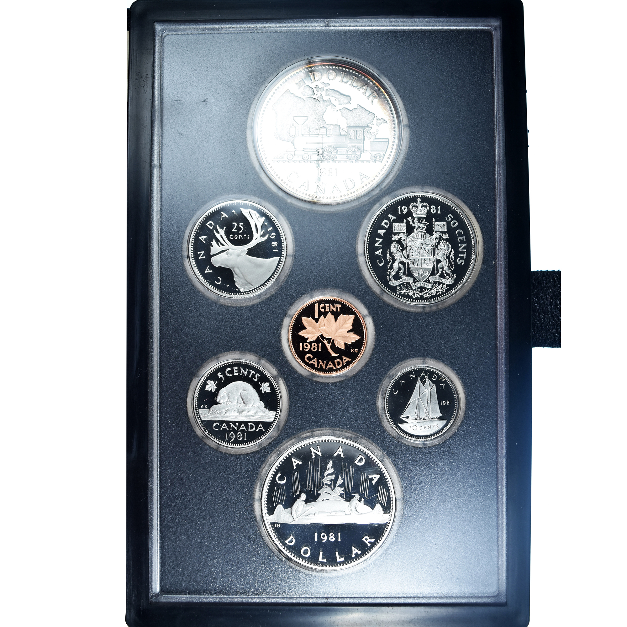 Coin, Canada, Set, 1981, Royal Canadian Mint, Set 7 Monnaies.BE, 