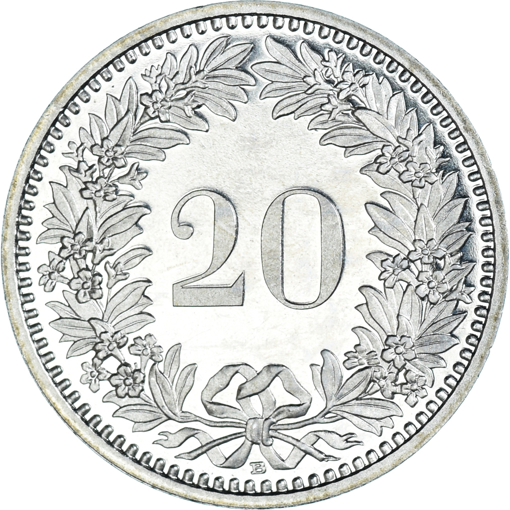 Coin, Switzerland, 20 Rappen, 1987, Bern, BE, , Copper-nickel, KM:29a