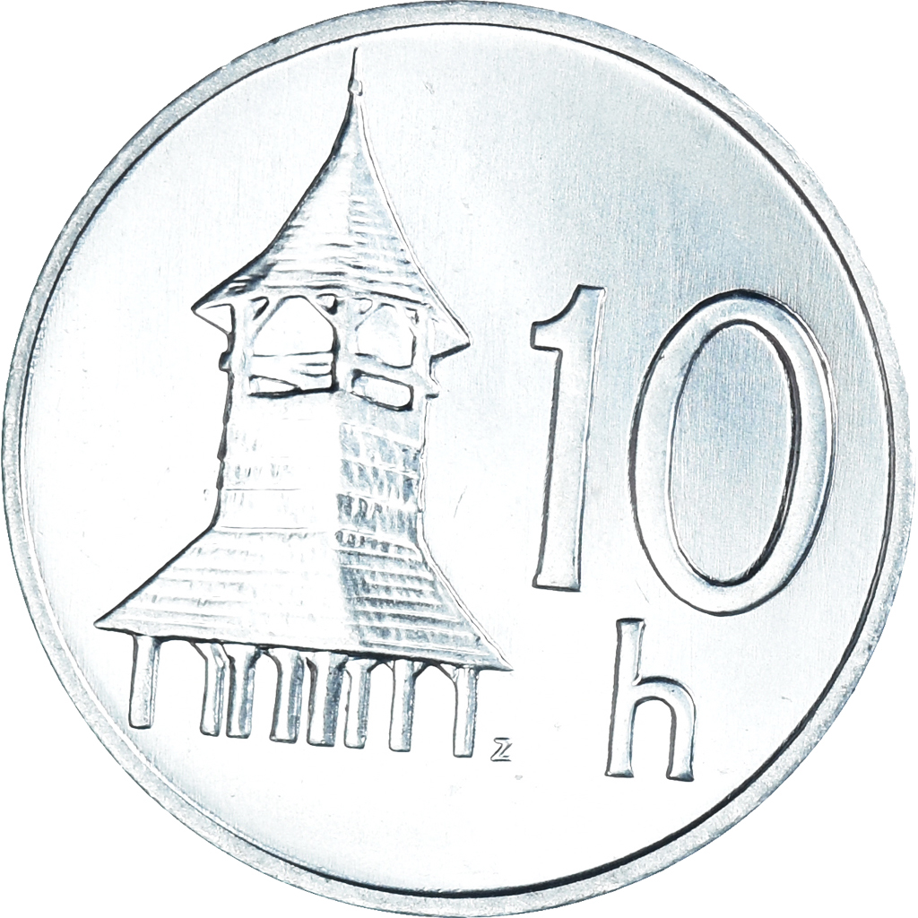 Moneda, Eslovaquia, 10 Halierov, 1994, SC, Aluminio, KM:17