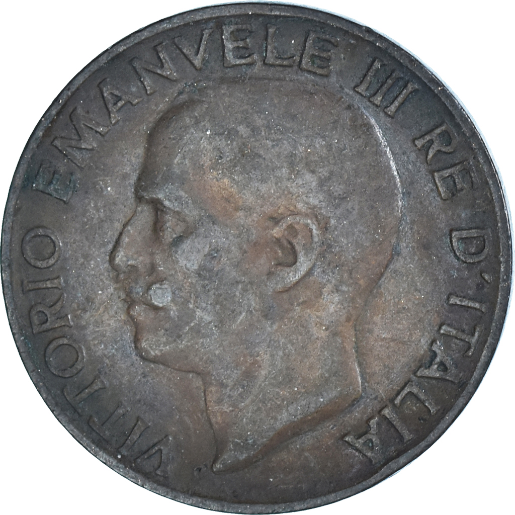 Moneda, Italia, Vittorio Emanuele III, 5 Centesimi, 1928, Rome, BC+, Bronce