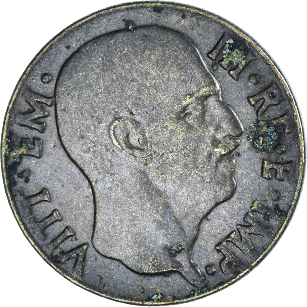Moneda, Italia, Vittorio Emanuele III, 5 Centesimi, 1942, Rome, BC+, Aluminio -
