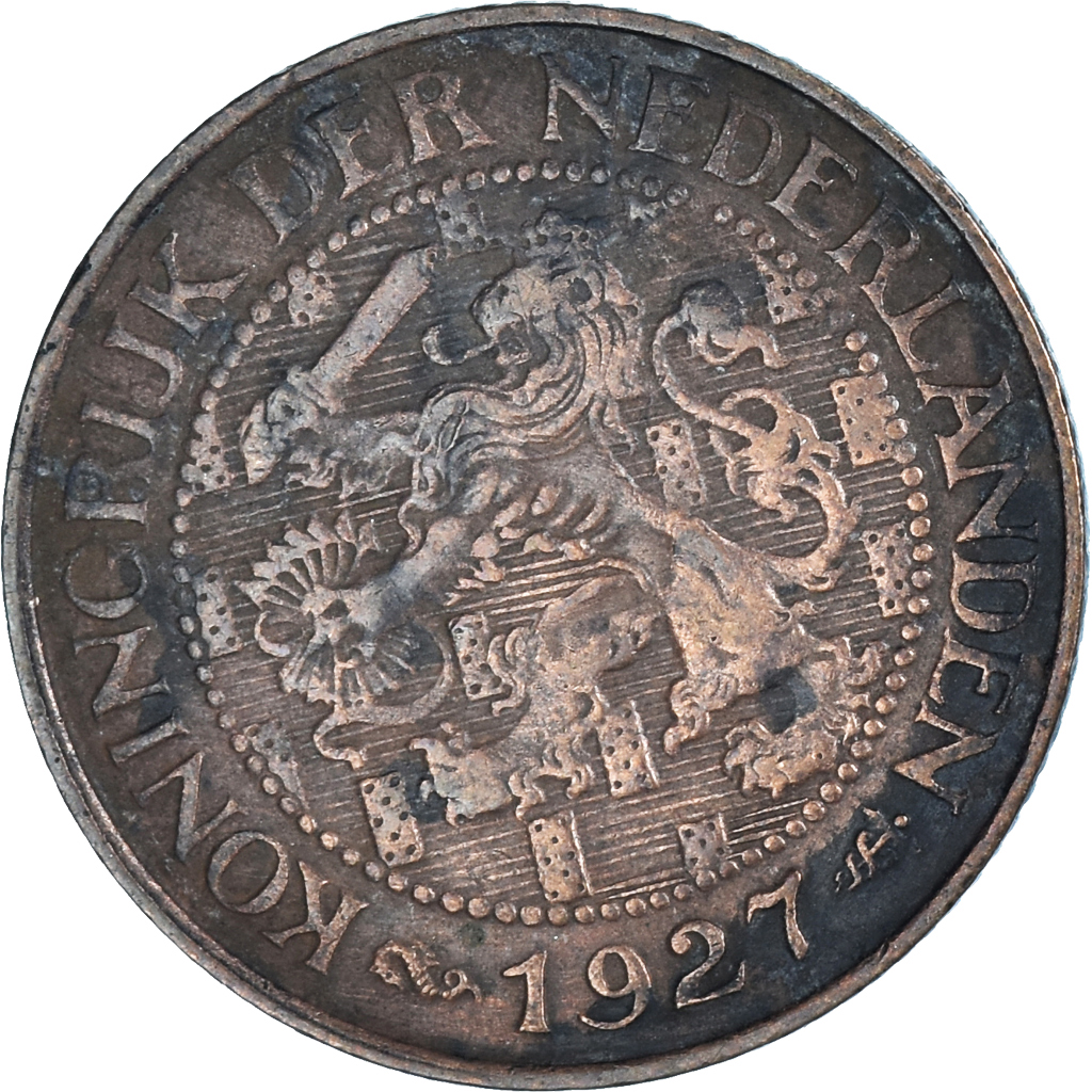 Moneda, Países Bajos, Wilhelmina I, Cent, 1927, MBC, Bronce, KM:152