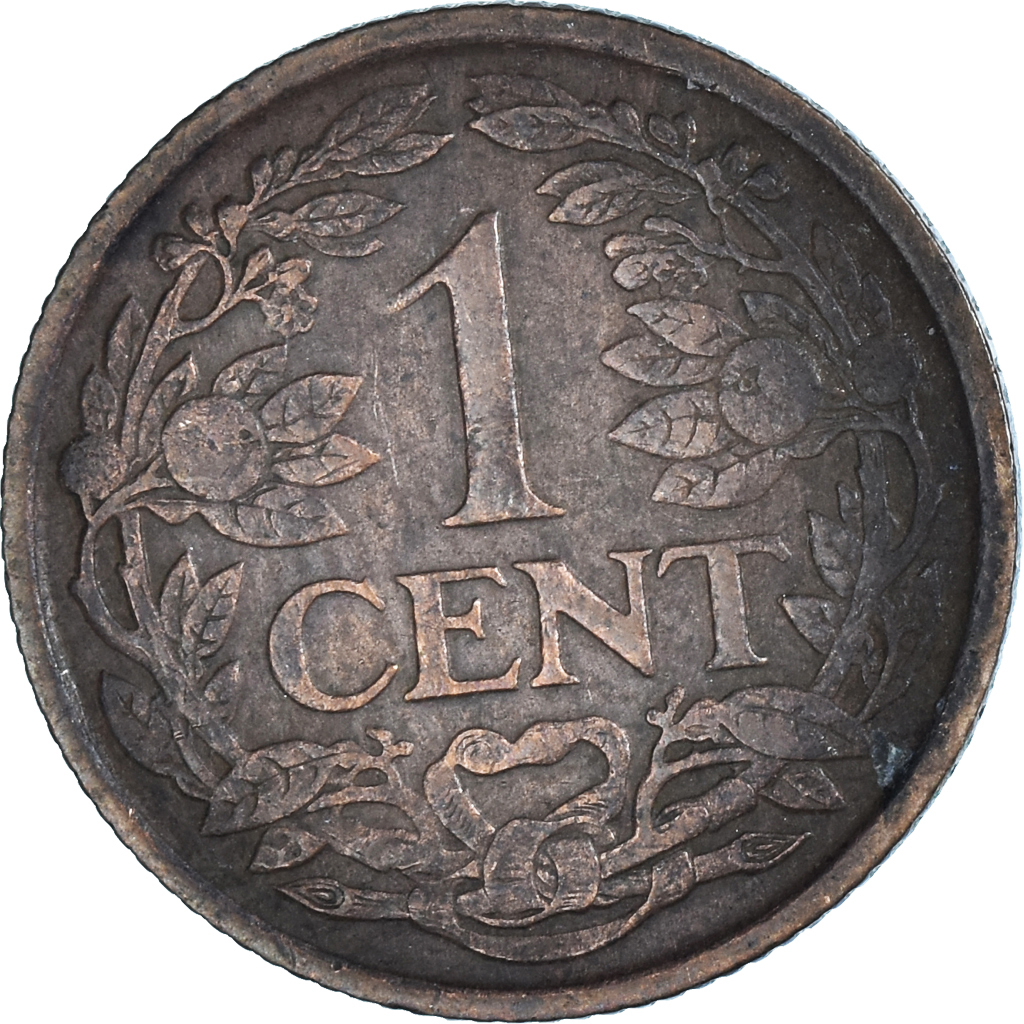 Moneda, Países Bajos, Wilhelmina I, Cent, 1927, MBC, Bronce, KM:152