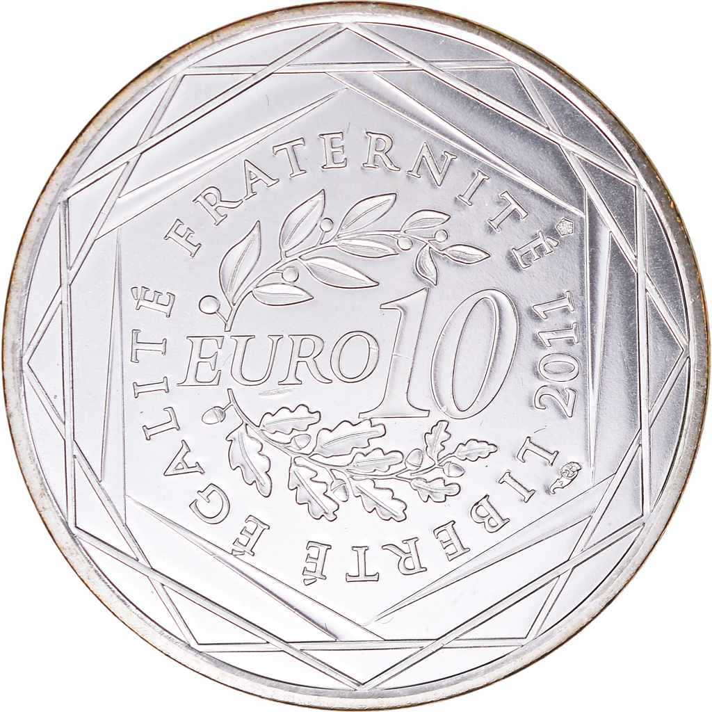 Frankreich, 10 Euro, 2011, Paris, Nord-Pas De Calais .FDC, STGL, Silber, KM:1745