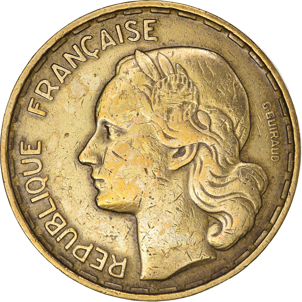 Coin, France, Guiraud, 50 Francs, 1951, Paris, , Aluminum-Bronze
