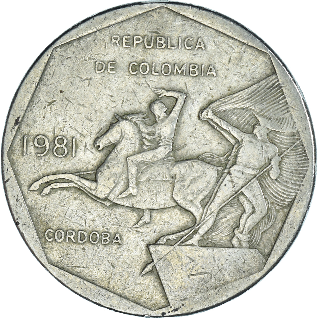 Coin, Colombia, 10 Pesos, 1981, , Nickel brass, KM:270