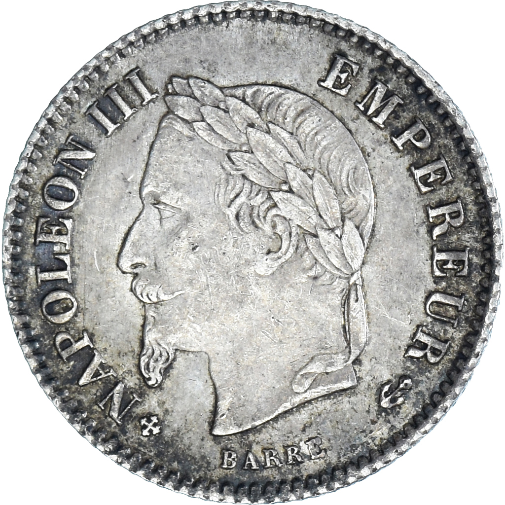 Coin, France, Napoleon III, 20 Centimes, 1868, Strasbourg, , Silver