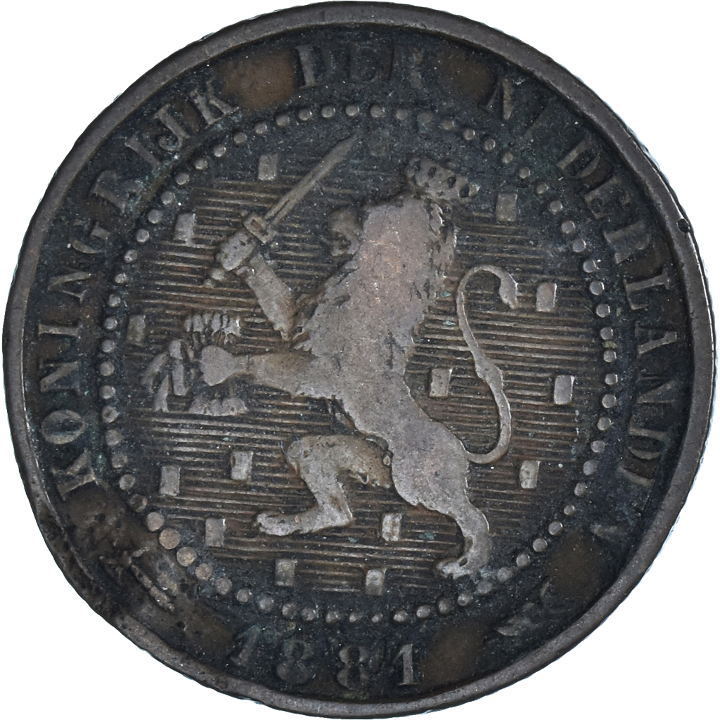 Coin, Netherlands, William III, Cent, 1881, , Bronze, KM:107.1