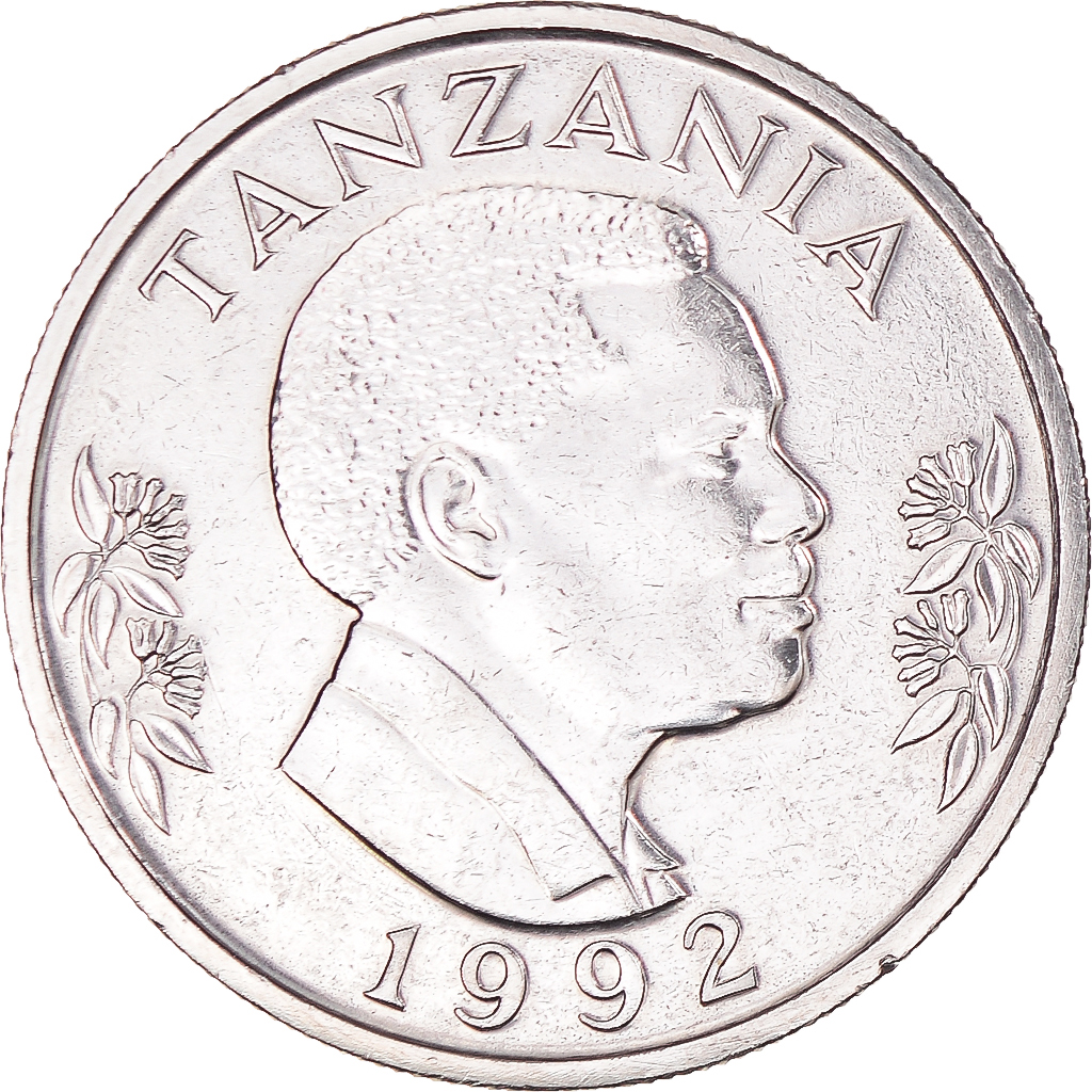 Coin, Tanzania, Shilingi, 1992, British Royal Mint, , Nickel Clad