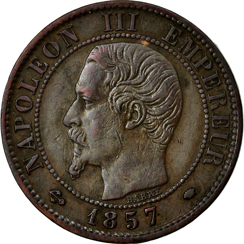 Coin, France, Napoleon III, Napoléon III, Centime, 1857, Marseille, 
